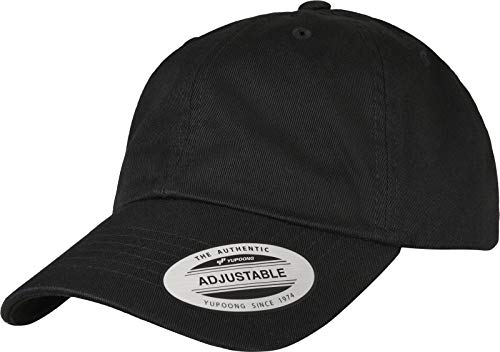 Flexfit Unisex-Adult 6245EC-Ecowash Dad Baseball Cap, Black, one Size von Flexfit