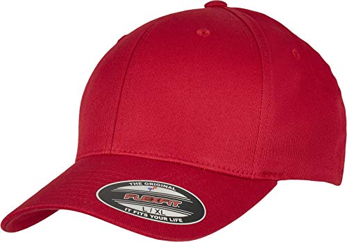 Flexfit Unisex-Adult 6277OC-Flexfit Organic Cotton Baseball Cap, red, L/XL von Flexfit