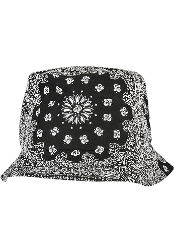 Flexfit Unisex Bandana Print Bucket Hat, Damen und Herren Fischerhut, erhältlich in vielen verschiedenen Farben, Größen One Size von Flexfit