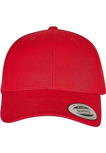 Flexfit Unisex 6789M-Classic Snapback Baseballkappe, red, one Size von Flexfit