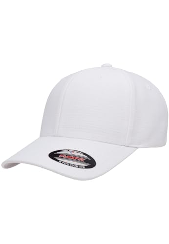 Flexfit Unisex 6572-Cool & Dry Calocks Trikot Cap Baseballkappe, White, L/XL von Flexfit