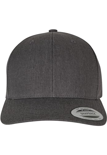Flexfit Unisex 6389-Retro Cotton Blend Snapback Baseballkappe, Dark Heather, one Size von Flexfit