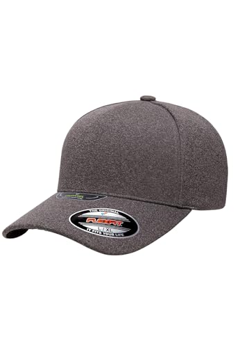 Flexfit Unisex 5577UP-Unipanel Melange Cap Baseballkappe, melangeheathergrey, S/M von Flexfit