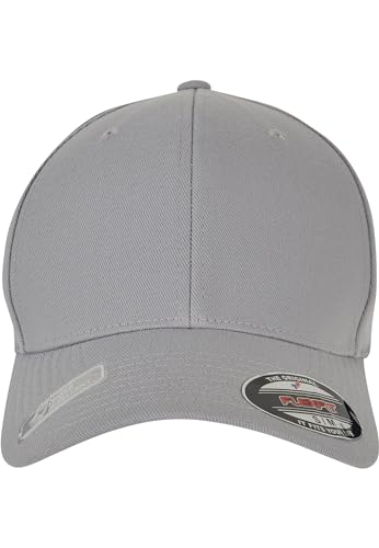 Flexfit Unisex 6277WR-Flexfit Wooly Combed Waterrepellent Baseballkappe, Grey, L/XL von Flexfit