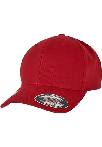 Flexfit Unisex Cap Wooly Combed Waterrepellent red L/XL von Flexfit