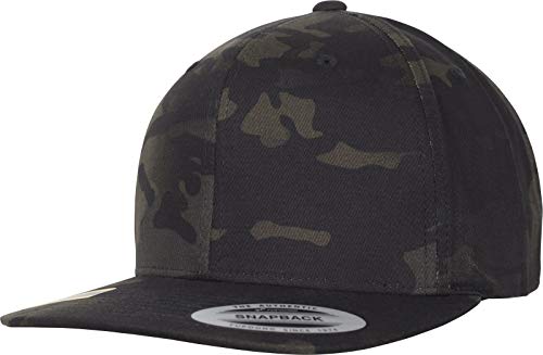 Flexfit Unisex 6089MC-Classic Snapback Cap, Black Multicam, one Size von Flexfit