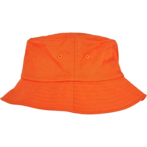 Flexfit Unisex Cotton Twill Bucket Hat Hut, orange, one Size Flexfit Unisex Cotton Twill Bucket Hat Hut, orange, one Size von Flexfit