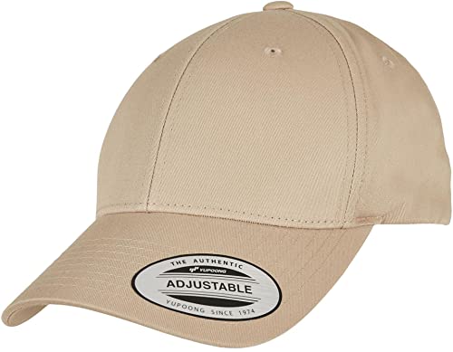 Flexfit Unisex Curved Classic Snapback Baseballkappe, Khaki, one Size von Flexfit