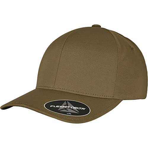 Flexfit Unisex Delta Baseballkappe, Olive, L-XL von Flexfit