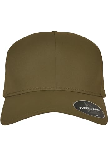 Flexfit Unisex Delta Baseballkappe, Olive, S-M von Flexfit