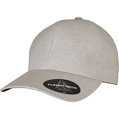 Flexfit Unisex Flexfit Delta Carbon Cap Baseballkappe, melange silver, L-XL von Flexfit