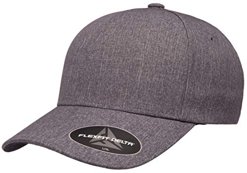 Flexfit Unisex Delta Seamless Carbon Cap Verschluss, Melange Blue, S-M von Flexfit