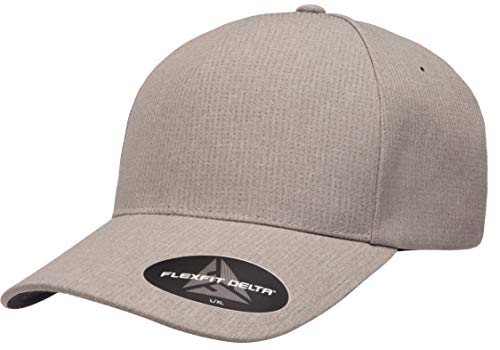 Flexfit Unisex Delta Seamless Carbon Cap Verschluss, Melange Silber, L-XL von Flexfit