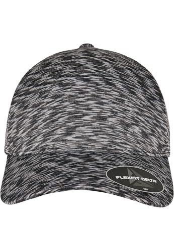 Flexfit Unisex 280-FLEXFIT Delta UNIPANEL Cap Baseballkappe, Melange Black, S/M von Flexfit