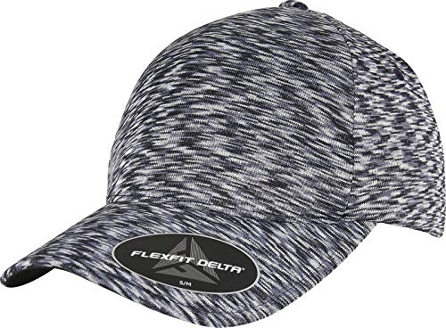 Flexfit Unisex 280-FLEXFIT Delta UNIPANEL Cap Baseballkappe, Melange Navy, L/XL von Flexfit