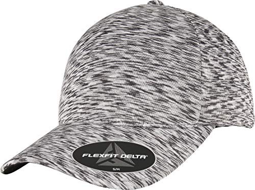 Flexfit Unisex Delta UNIPANEL Cap Baseballkappe, Melange Silver, L/XL von Flexfit