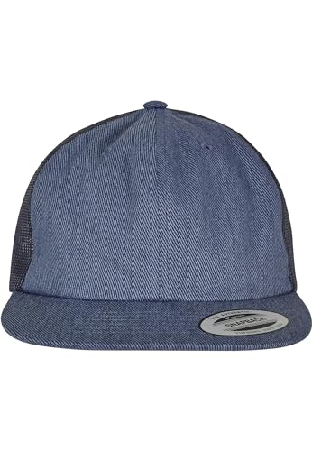 Flexfit Unisex Denim Trucker Baseballkappe, Blue Raw, One Size von Flexfit