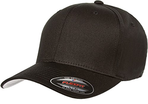 Flexfit Herren Flexfit Cap van katoen-keperstof Hut, Schwarz, L-XL EU von Flexfit