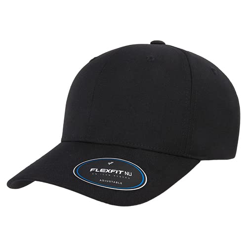 Flexfit Unisex-Erwachsene Nu Adjustable Cap Baseballkappe, Schwarz, Einheitsgröße Flexfit Unisex-Erwachsene Nu Adjustable Cap Baseballkappe, Schwarz, Einheitsgröße von Flexfit