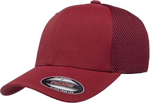 Flexfit Unisex-Erwachsene Ultrafiber Airmesh Fitted Trucker Hat Hut, Kastanienbraun, S/M von Flexfit