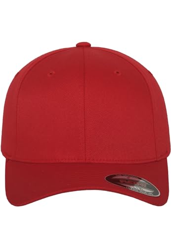 Flexfit Unisex Cap Flexfit Wooly Combed, Unisex Baseballkappe, XXL, red von Flexfit