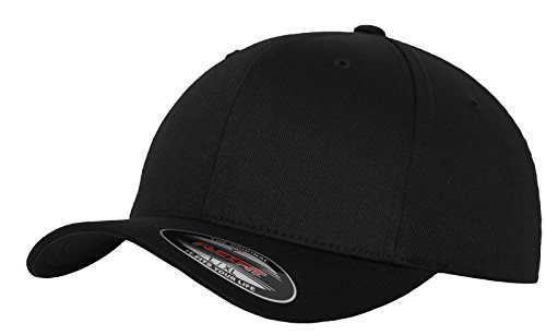 Flexfit Unisex Flexfit Wooly Combed Baseballkappe, blk/blk, S-M EU von Flexfit