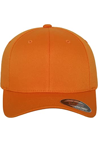 Flexfit Unisex Wooly Combed Baseballkappe, orange, XXS/XS (Youth) von Flexfit