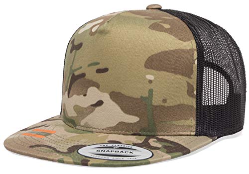 Flexfit Unisex-Erwachsene Yp Classics Multicam Trucker Cap Hut, Schwarz, Einheitsgröße von Flexfit