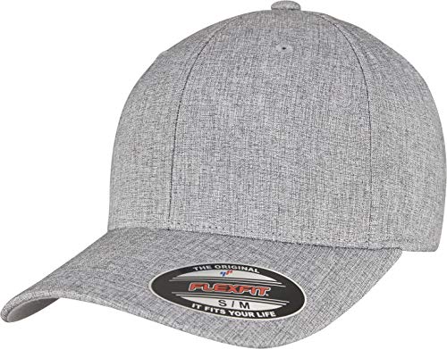 Flexfit Unisex HEATHERLIGHT Cap Baseballkappe, Melange Grey, L/XL von Flexfit