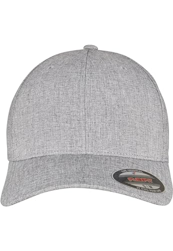 Flexfit Unisex 6350-FLEXFIT HEATHERLIGHT Cap Baseballkappe, Melange Grey, S/M von Flexfit