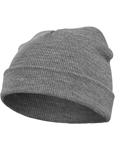 Flexfit Unisex Hat Heavyweight Beanie M tze, heather grey, Einheitsgröße EU von Flexfit