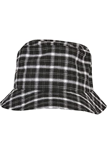 Flexfit Unisex Hut Check Bucket Hat Black/Grey one Size von Flexfit