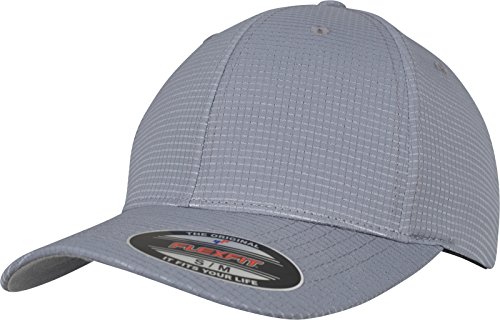 Flexfit Unisex Hydro-Grid Stretch Cap Kape, Grey, L/XL von Flexfit