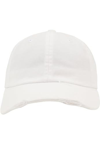 Flexfit Unisex 6245DC-Low Profile Destroyed Cap Caps, White, one Size von Flexfit