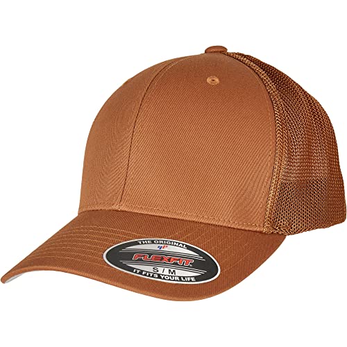 Flexfit Unisex Mesh Trucker Baseballkappe, Caramel, one Size Flexfit Unisex Mesh Trucker Baseballkappe, Caramel, one Size von Flexfit
