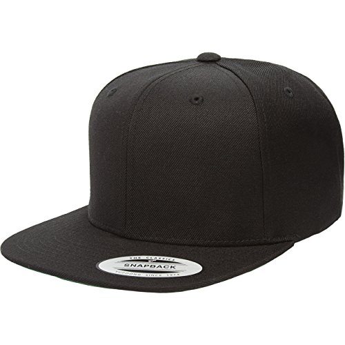 Flexfit Unisex Classic Snapback Cap Kappe, Schwarz, Einheitsgröße EU von Flexfit
