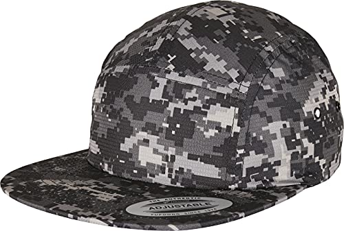 Flexfit Unisex Digital Camo Jockey Cap Baseballkappe, Black, one Size von Flexfit