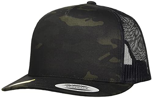 Flexfit Unisex Multicam Trucker Cap Baseballkappe, Black, one Size von Flexfit