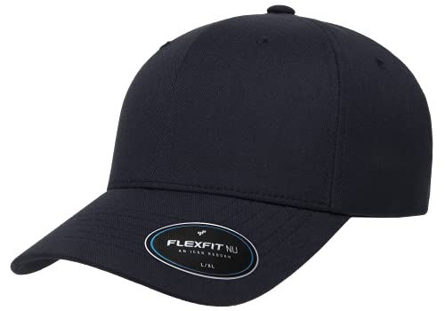 Flexfit Unisex's Nu Cap Hat, Dark Navy, S/M von Flexfit