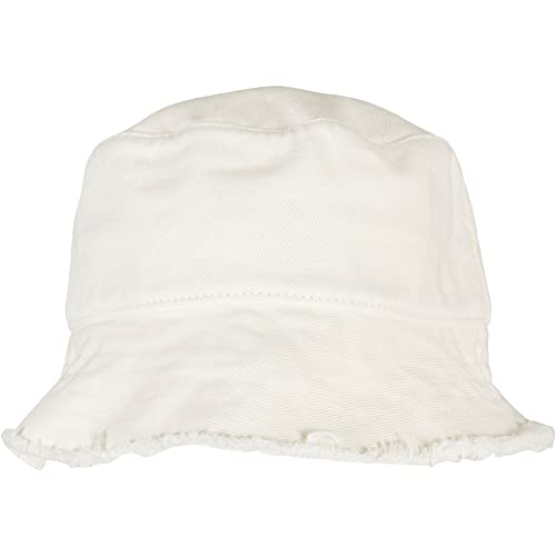 Flexfit Unisex Open Edge Bucket Hat Hut, Offwhite, one Size von Flexfit