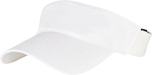 Flexfit Unisex 8888PV-Embroidery Performance Visor Cap Visier, White, one Size von Flexfit