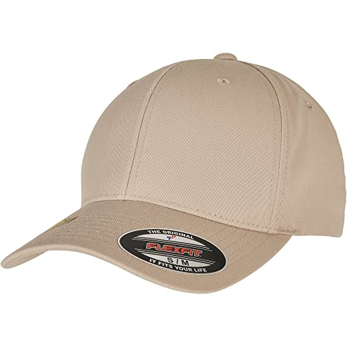 Flexfit Unisex Recycled Polyester Cap Baseballkappe, Khaki, L/XL von Flexfit