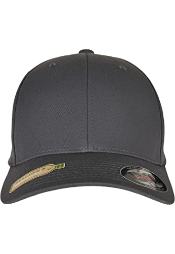 Flexfit Unisex Recycled Polyester Cap Baseballkappe, Light Charcoal, L/XL von Flexfit