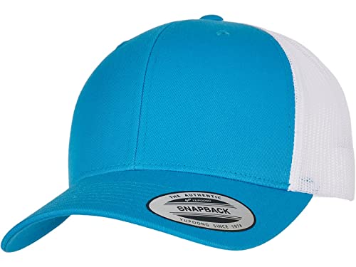 Flexfit Unisex Retro Trucker 2-Tone Baseballkappe, Turquoise/White, one Size von Flexfit