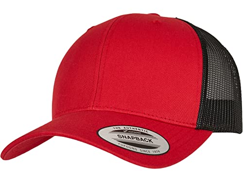 Flexfit Unisex Retro Trucker 2-Tone Baseballkappe, red/Black, one Size von Flexfit