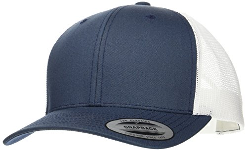 Flexfit Unisex Retro Trucker 2-Tone Baseballkappe, Blickdicht, NVY/wht, one Size von Flexfit