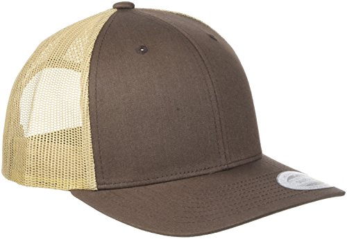 Flexfit Unisex Retro Trucker 2-tone Kappe, Darkgrey/Wht, One Size Baseballkappe, brn/khaki, Einheitsgröße EU von Flexfit