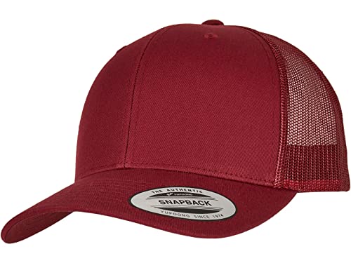 Flexfit Unisex 6606-Retro Trucker Baseballkappe, Rot, One Size Flexfit Unisex 6606-Retro Trucker Baseballkappe, Rot, One Size von Flexfit