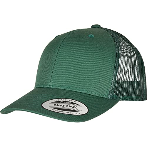 Flexfit Unisex Retro Trucker Cap, klassische Trucker Cap mit Mesh-Rückseite, one size, evergreen von Flexfit