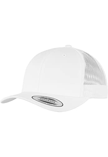 Flexfit Unisex Retro Trucker Baseballkappe, Weiß, 3XS-XXS EU von Flexfit